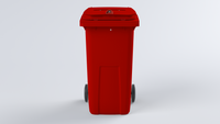 240 Ltr Secure 2 Wheel Bin Console